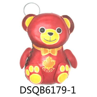 6179C Bear Leather Coin Purse Canada Souvenir