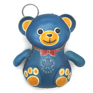 6179C Bear Leather Coin Purse Canada Souvenir