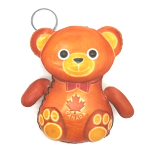 6179C Bear Leather Coin Purse Canada Souvenir