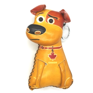 6205 Dog Leather Coin Purse Canada Souvenir