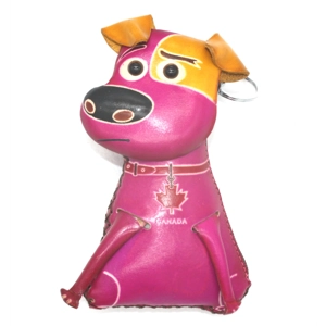 6205 Dog Leather Coin Purse Canada Souvenir