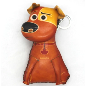6205 Dog Leather Coin Purse Canada Souvenir