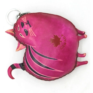 6224C Cat Leather Coin Purse Farm DSQB6224C