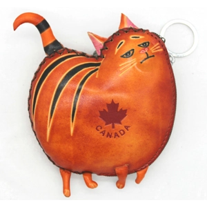 6224C Cat Leather Coin Purse Farm DSQB6224C