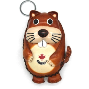 7007C Beaver Leather Coin Purse Canada Souvenir DSQB7007C