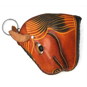 J001 Horse Leather Coin Purse Farm