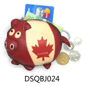 J024 Leather Coin Purse Canada Souvenir