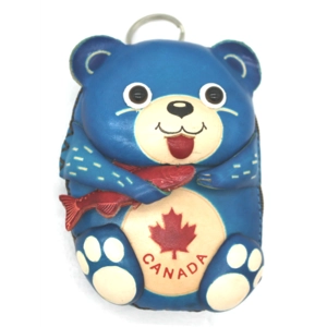 J031 Bear Leather Coin Purse Canada Souvenir DSQBJ031