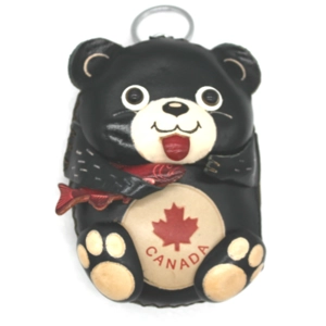 J031 Bear Leather Coin Purse Canada Souvenir DSQBJ031