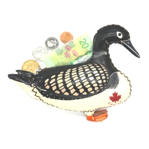 J044 Duck Leather Coin Purse Canada Souvenir