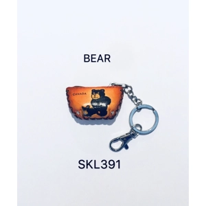 SKL391 Bear Bag Leather Key Chain