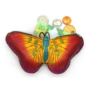 6222 Butterfly Leather Coin Purse Forest DSQB6222