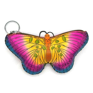 6222 Butterfly Leather Coin Purse Forest DSQB6222