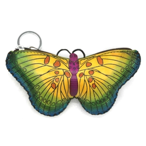 6222 Butterfly Leather Coin Purse Forest DSQB6222