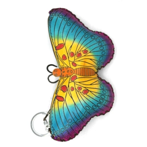 6222 Butterfly Leather Coin Purse Forest DSQB6222