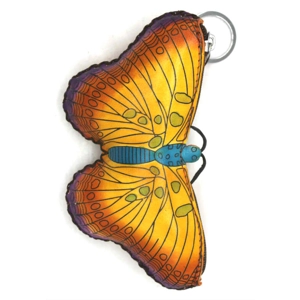 6222 Butterfly Leather Coin Purse Forest DSQB6222