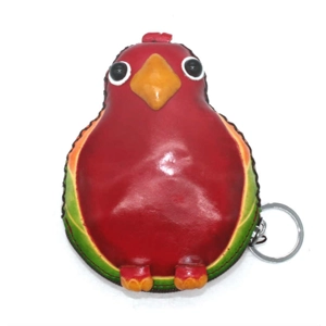 8019 Bird Leather Coin Purse Forest DSQB8019
