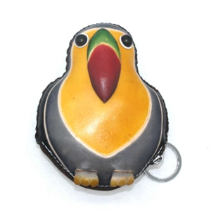 8019 Bird Leather Coin Purse Forest DSQB8019