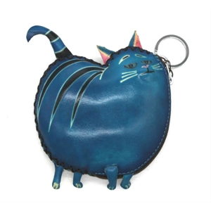 6224 Cat Leather Coin Purse Farm DSQB6224