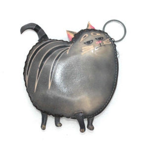 6224 Cat Leather Coin Purse Farm DSQB6224