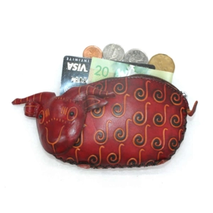 054 Sheep Leather Coin Purse Farm DSQB054