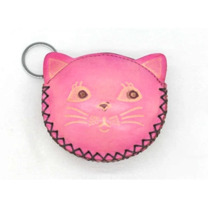 J002 Cat Leather Coin Purse Farm DSQBJ002