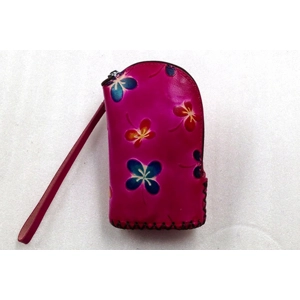 SJTN029 Butterfly Leather Coin Purse Forest