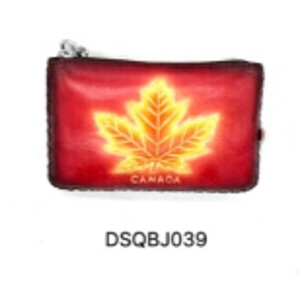 J039 Leather Coin Purse Canada Souvenir