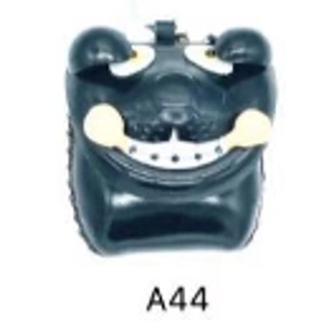 A44 Dog with Bone Leather Coin Purse Farm