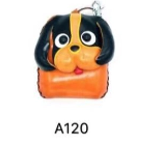 A120 Dog Leather Coin Purse Farm