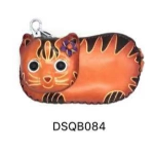084 Cat Leather Coin Purse Farm DSQB084