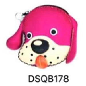 178 Dog Leather Coin Purse Farm DSQB178