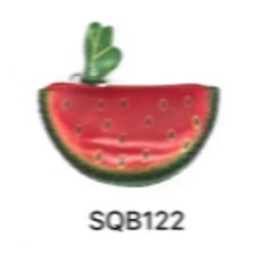 SQB122 Watermelon  Leather Coin Purse Farm
