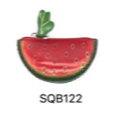 SQB122 Watermelon  Leather Coin Purse Farm