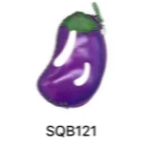 SQB121 Eggplant  Leather Coin Purse Farm