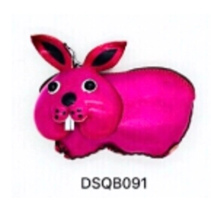 091 Rabbit Leather Coin Purse Forest DSQB091