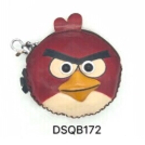 172 Angry Bird Leather Coin Purse Forest DSQB172