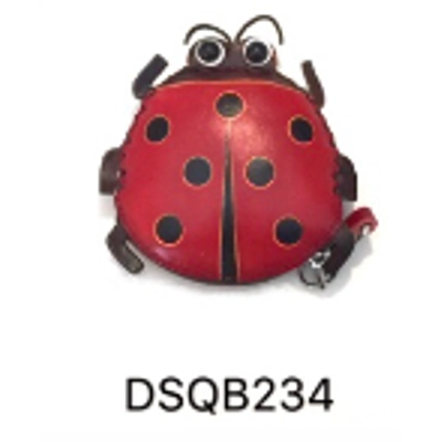 SQB234 Ladybug Leather Coin Purse Forest DSQB234
