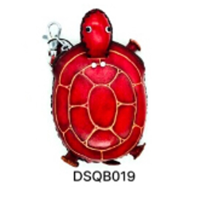019 Turtle Leather Coin Purse Ocean DSQB019