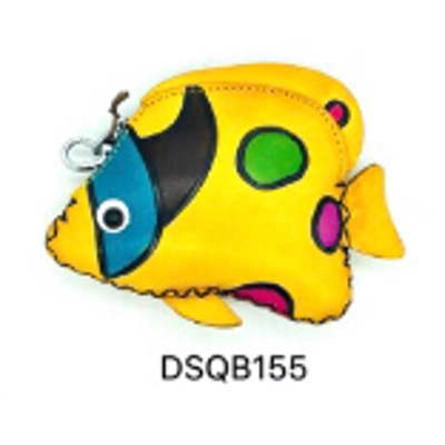 155 Fish Leather Coin Purse Ocean DSQB155