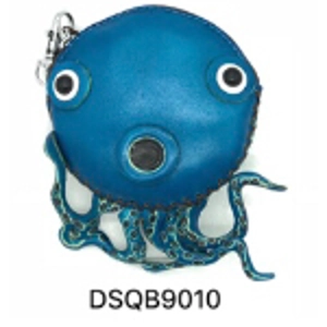 9010 Octopus Leather Coin Purse Ocean DSQB9010