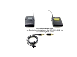 microphone Adater Plug for Sennheiser lavalier mics. ME2, ME4, MKE...etc. to Sony UTX series
