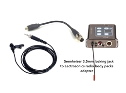 Sennheiser lavalier microphone adapter to  Lectrosonics transmitters LMb,LT,DBSM,DBSMD,SMDA,SMQV etc