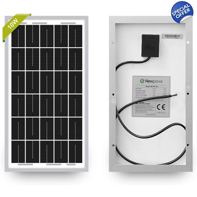 12 Volt 10 Watt Solar Car Battery Charger & Maintainer title=