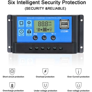 12 Volt 10 Watt Solar Car Battery Charger & Maintainer