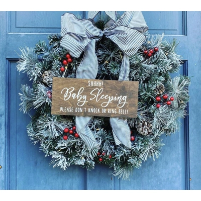 Baby Shh Sleeping Sign