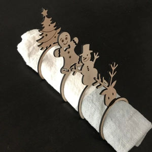 Wood Napkin Holder Set of 4