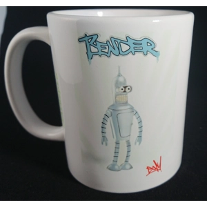 Bender x Planet Express Futurama mug