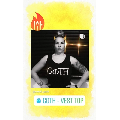 Goth Vest Top