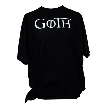 Goth T-Shirt: Game of Thrones Inspired, Distressed Print